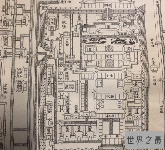 中国现存最大最完整的古代碑刻城市地图，平江图